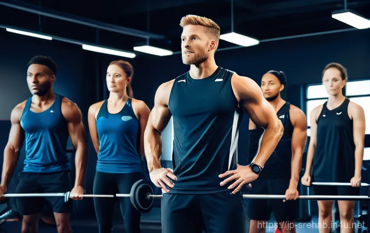 스포츠재활 분야의 최신 트렌드 - **Prompt:** A vibrant and engaging scene showing an individual (could be a child, adult, or elderly ...