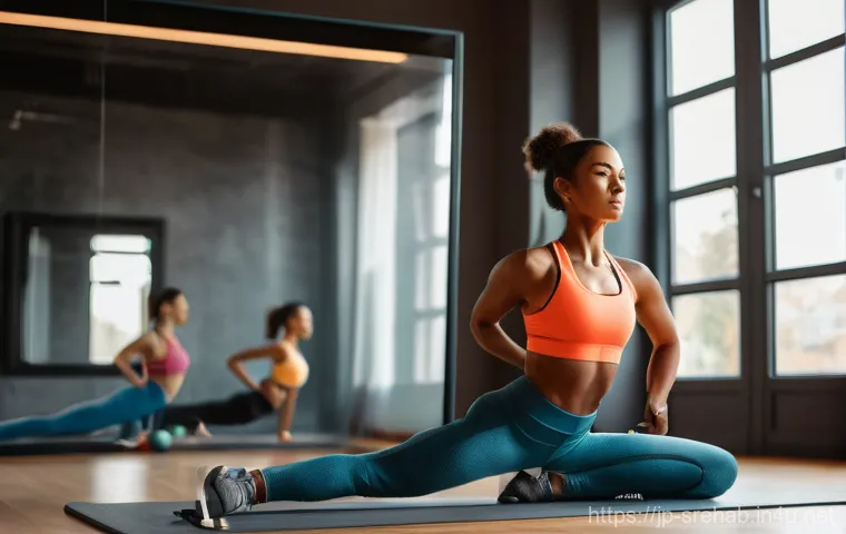 스포츠재활의 기본 운동 분석 - Advanced Movement Analysis Session**
    A highly detailed, realistic image of a female physical the...